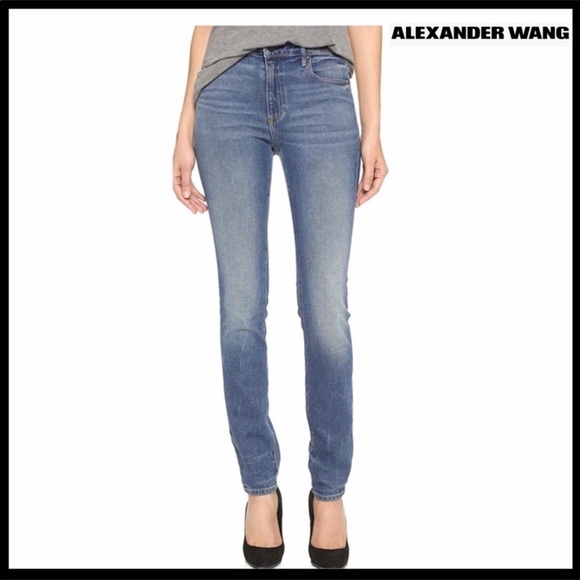 Alexander Wang Denim - ALEXANDER WANG SLIM FIT HIGH RISE SKINNY JEANS